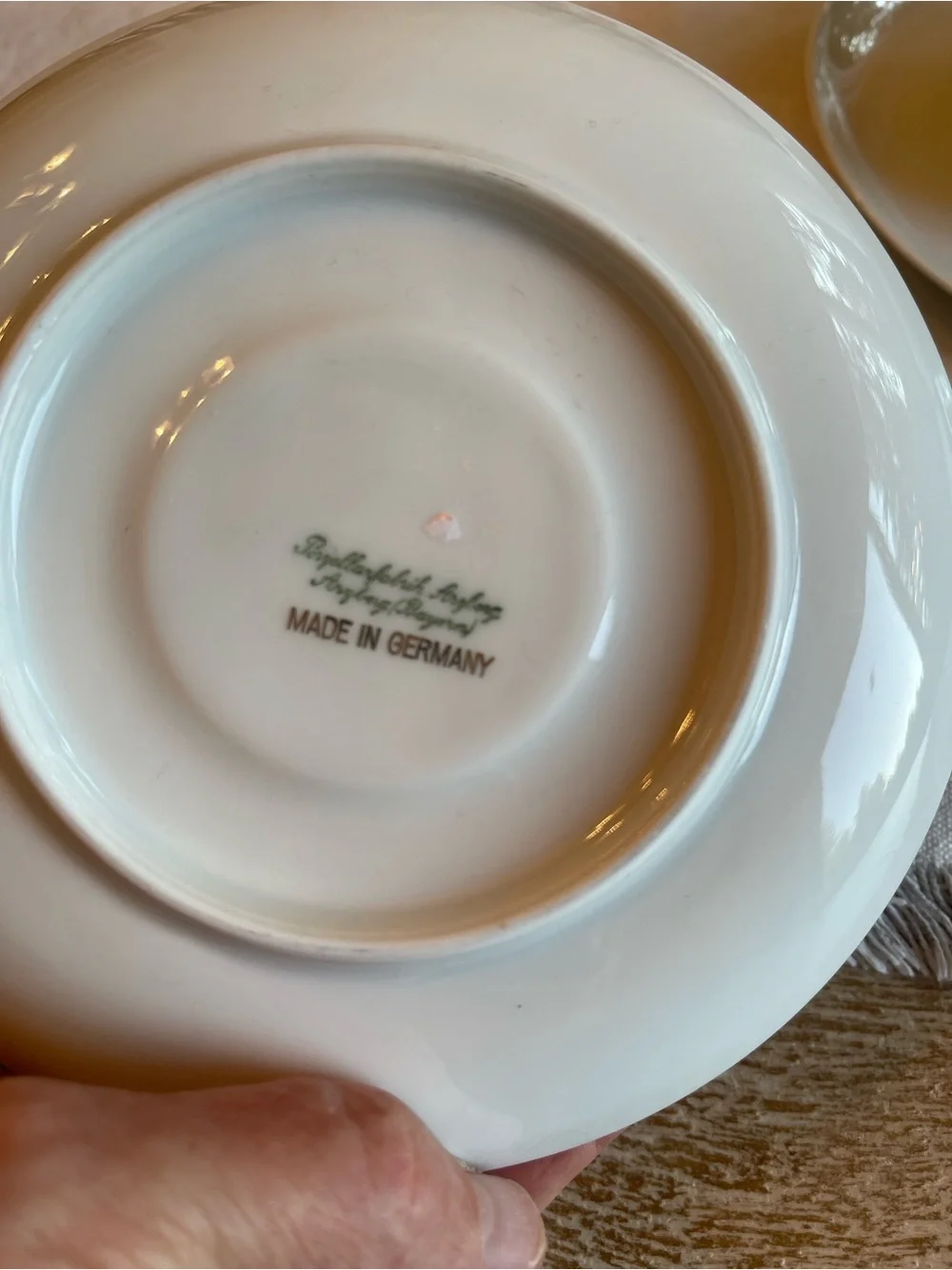 Classic White Arzberg Porcelain Tea Cup and Saucer Set - 2 German made